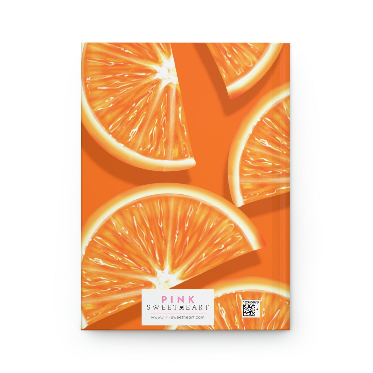 Orange Slices Hardcover Matte Journal Paper products Pink Sweetheart