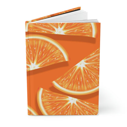 Orange Slices Hardcover Matte Journal Paper products Pink Sweetheart
