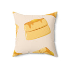 Pancakes & Syrup Square Pillow Home Decor Pink Sweetheart