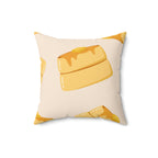 Pancakes & Syrup Square Pillow Home Decor Pink Sweetheart
