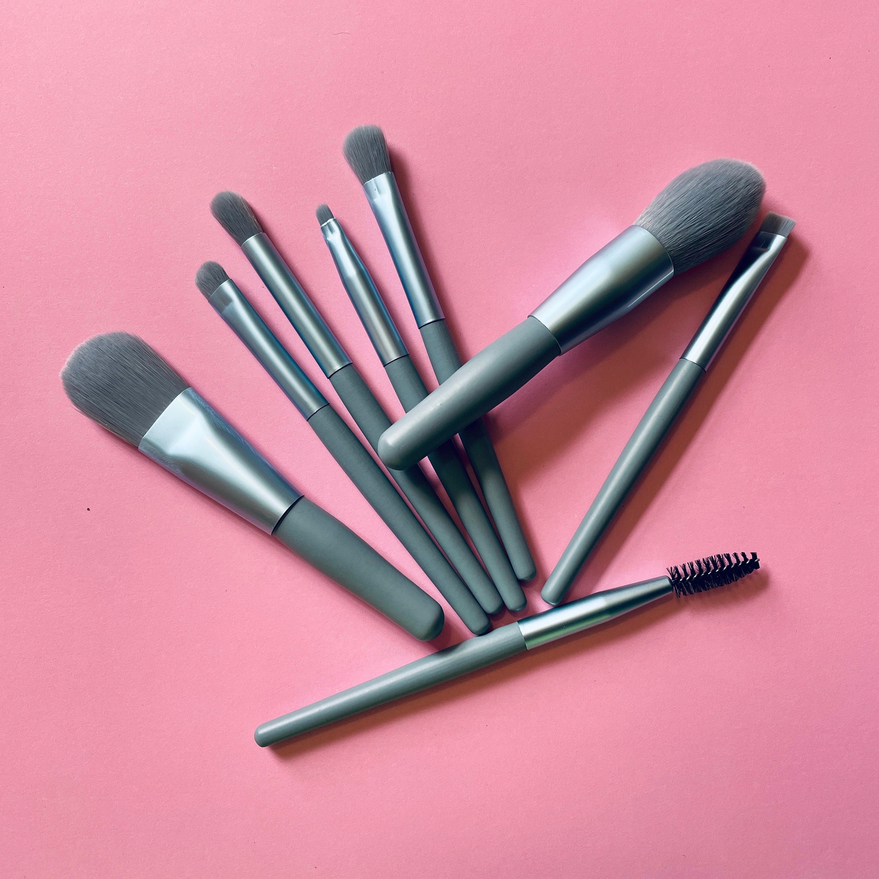 Pastel Chibi Mini Makeup Brushes Pink Sweetheart