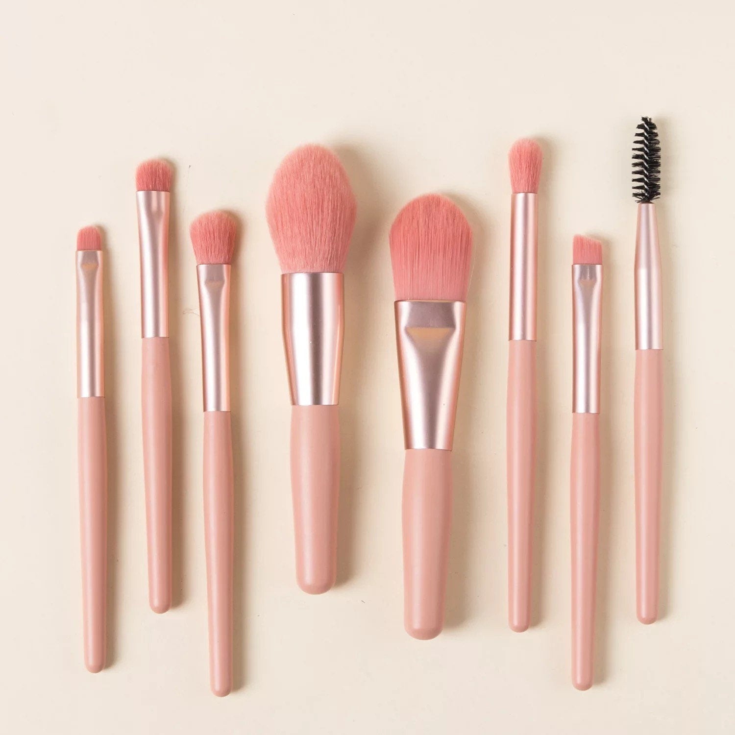 Pastel Chibi Mini Makeup Brushes Pink Sweetheart