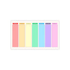 Pastel Rainbow Weekly Planner Post-it® Note Pad Paper products Pink Sweetheart