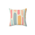 Perfect Cobblestone Square Pillow - Pink Sweetheart