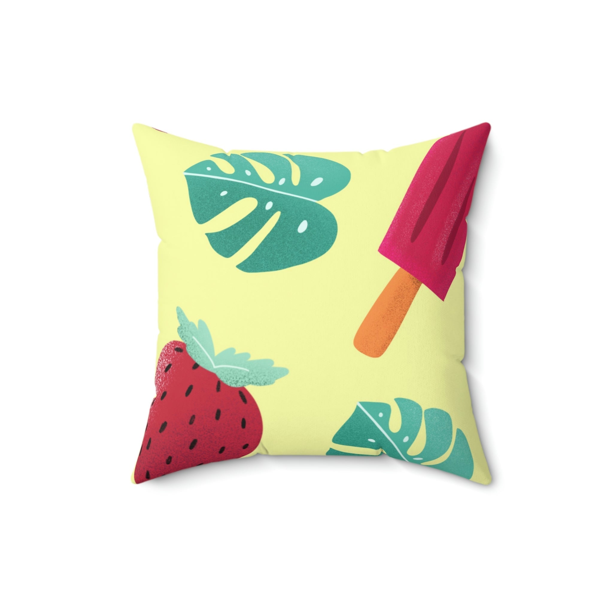 Perfect for Summer Square Pillow Home Decor Pink Sweetheart