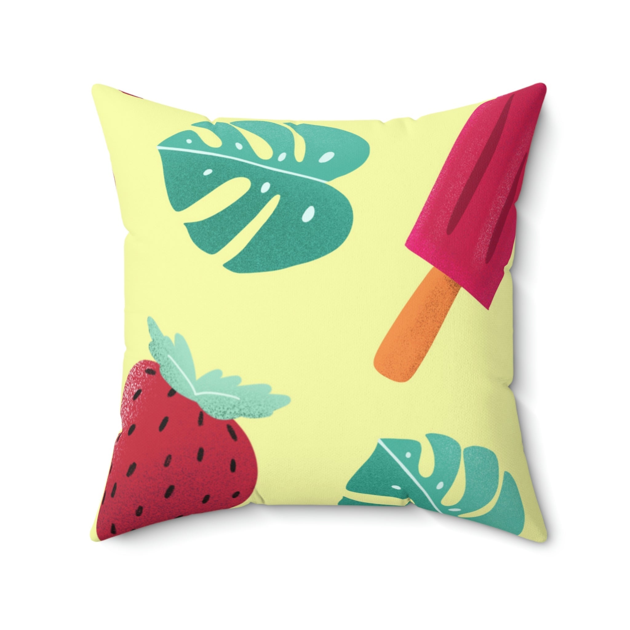 Perfect for Summer Square Pillow Home Decor Pink Sweetheart