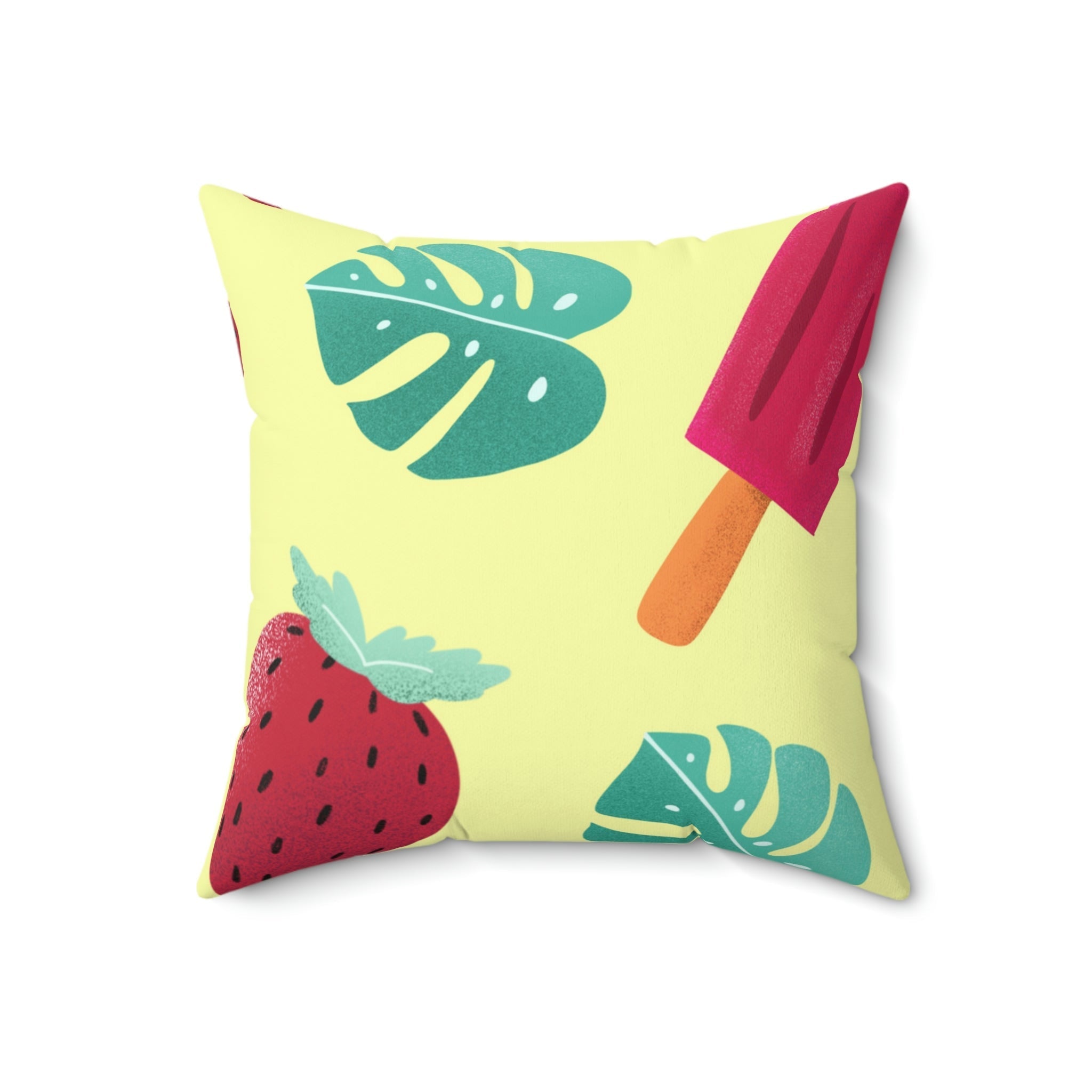 Perfect for Summer Square Pillow Home Decor Pink Sweetheart