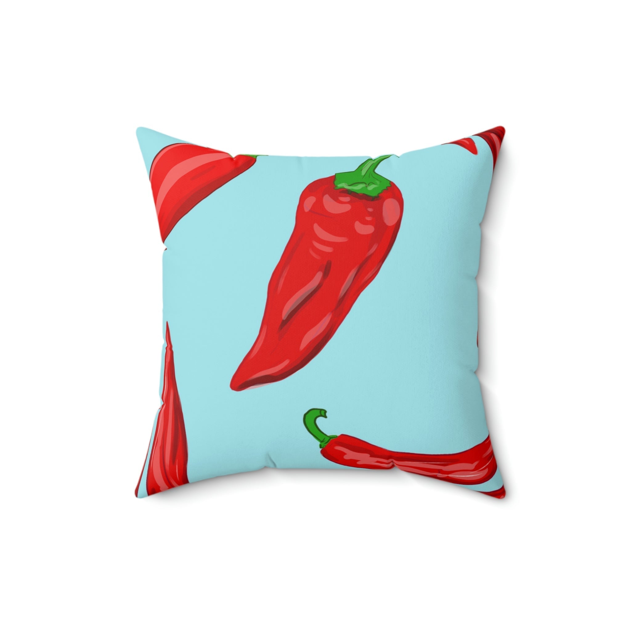 Pimiento Rojo Picante Square Pillow Home Decor Pink Sweetheart