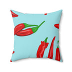 Pimiento Rojo Picante Square Pillow Home Decor Pink Sweetheart