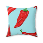 Pimiento Rojo Picante Square Pillow Home Decor Pink Sweetheart