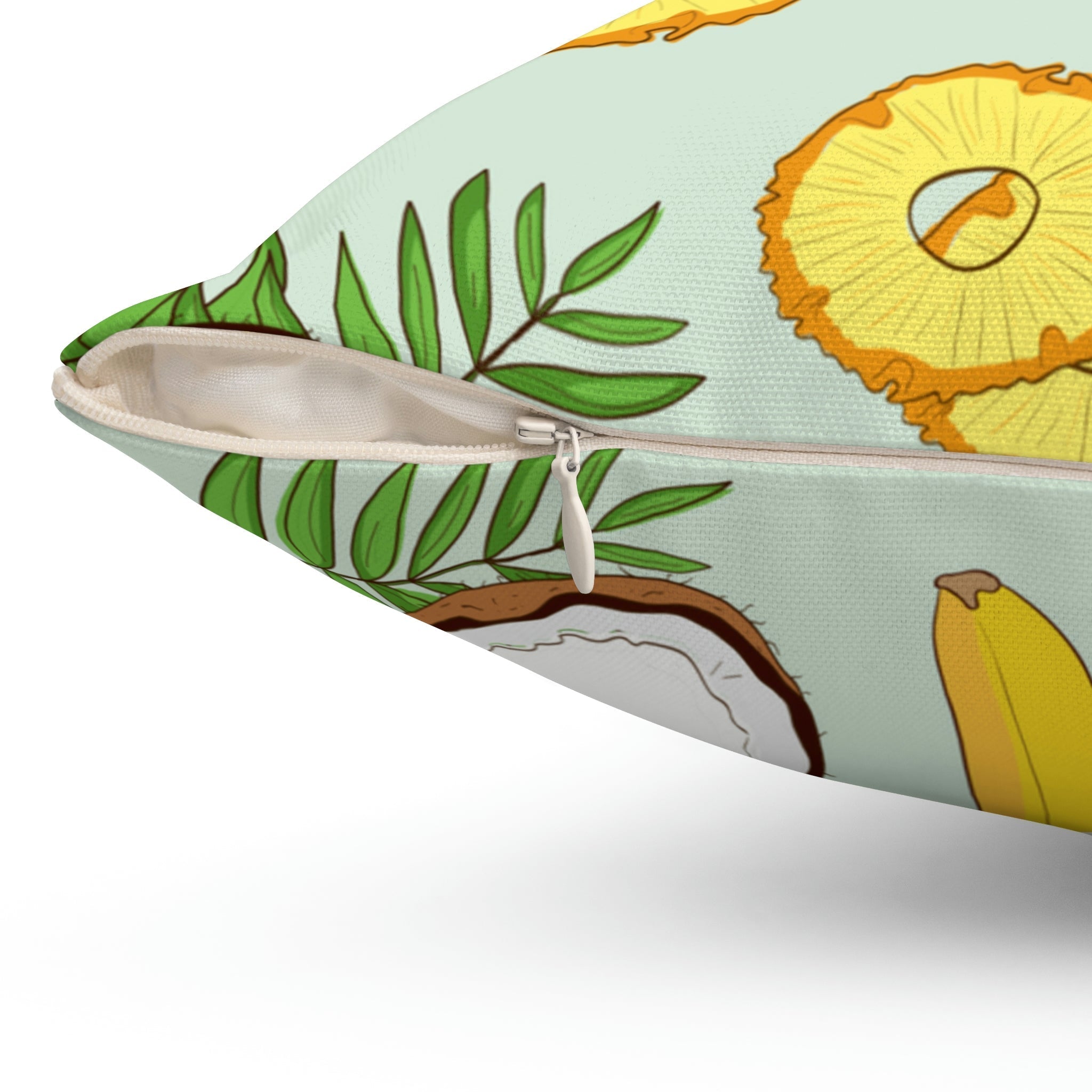 Pina Colada Recipe Square Pillow Home Decor Pink Sweetheart