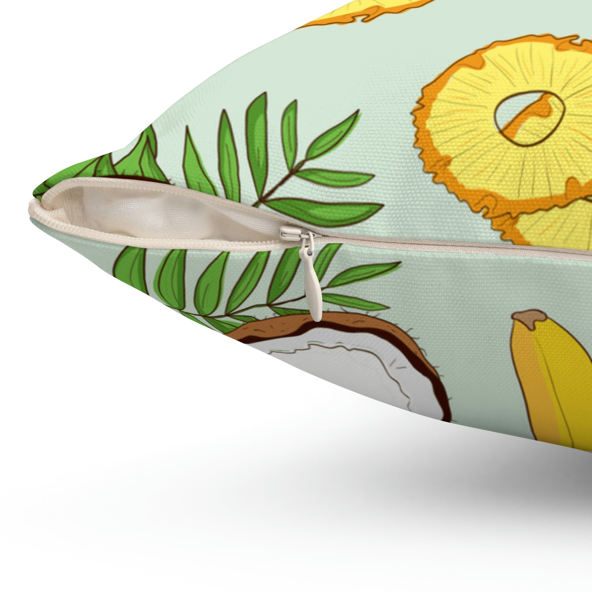 Pina Colada Recipe Square Pillow Home Decor Pink Sweetheart