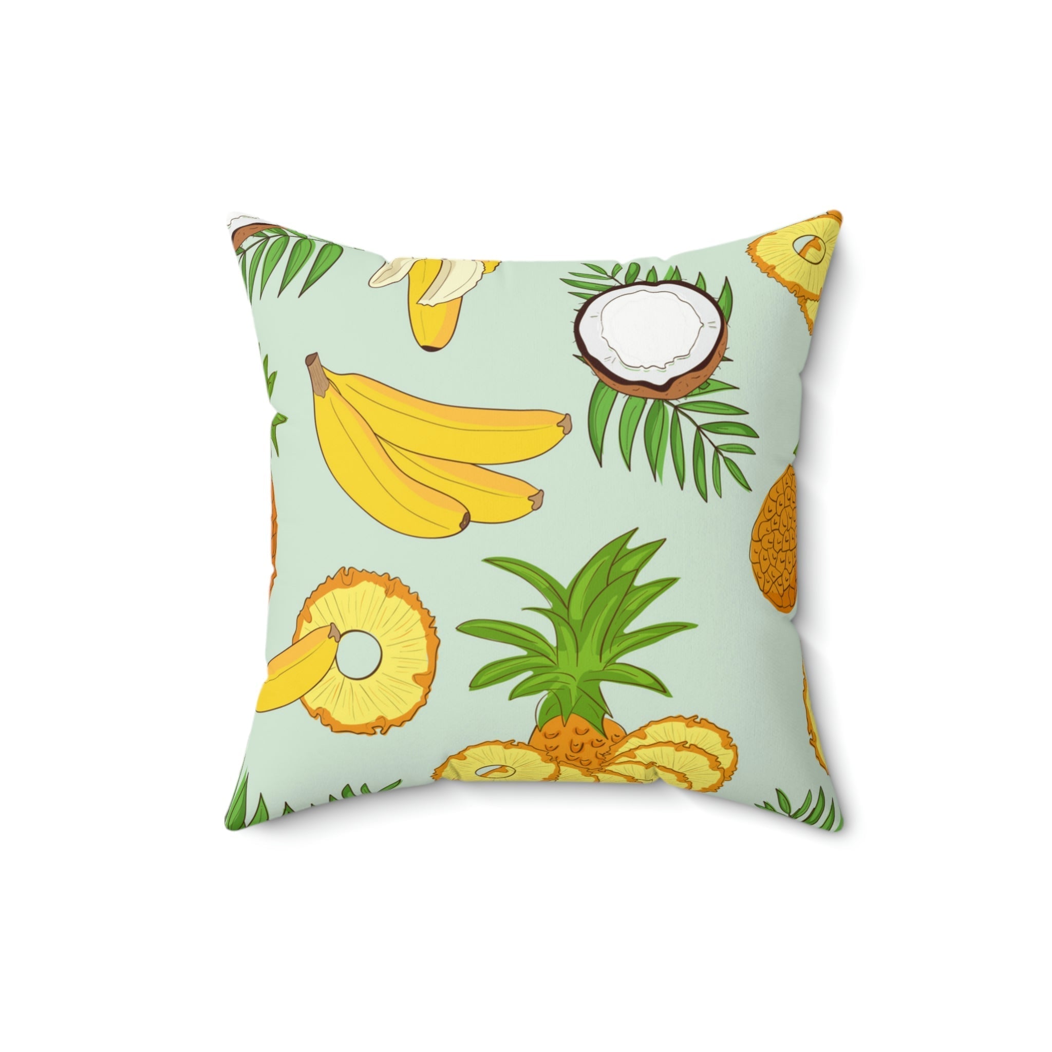 Pina Colada Recipe Square Pillow Home Decor Pink Sweetheart