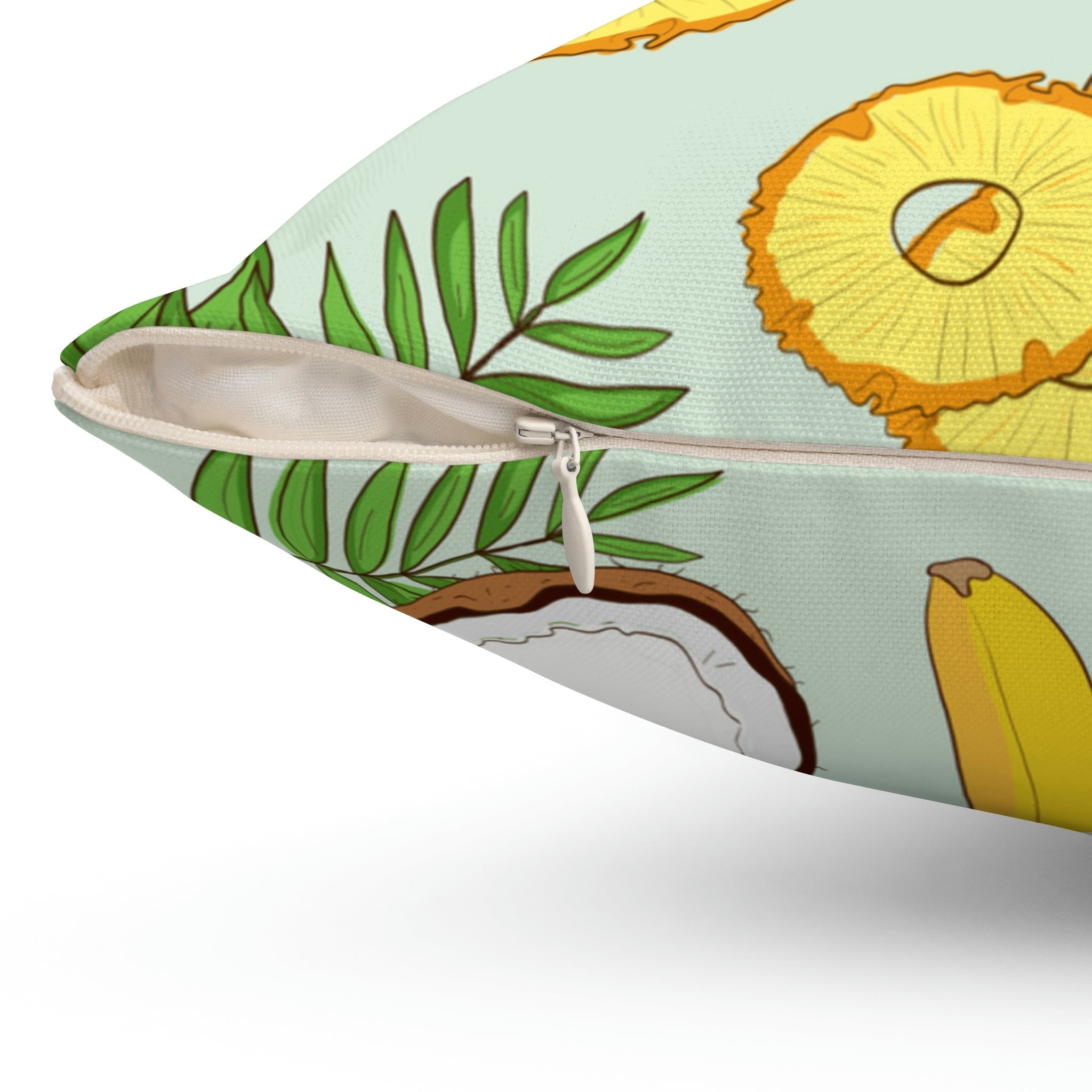 Pina Colada Recipe Square Pillow Home Decor Pink Sweetheart