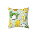 Pina Colada Recipe Square Pillow Home Decor Pink Sweetheart
