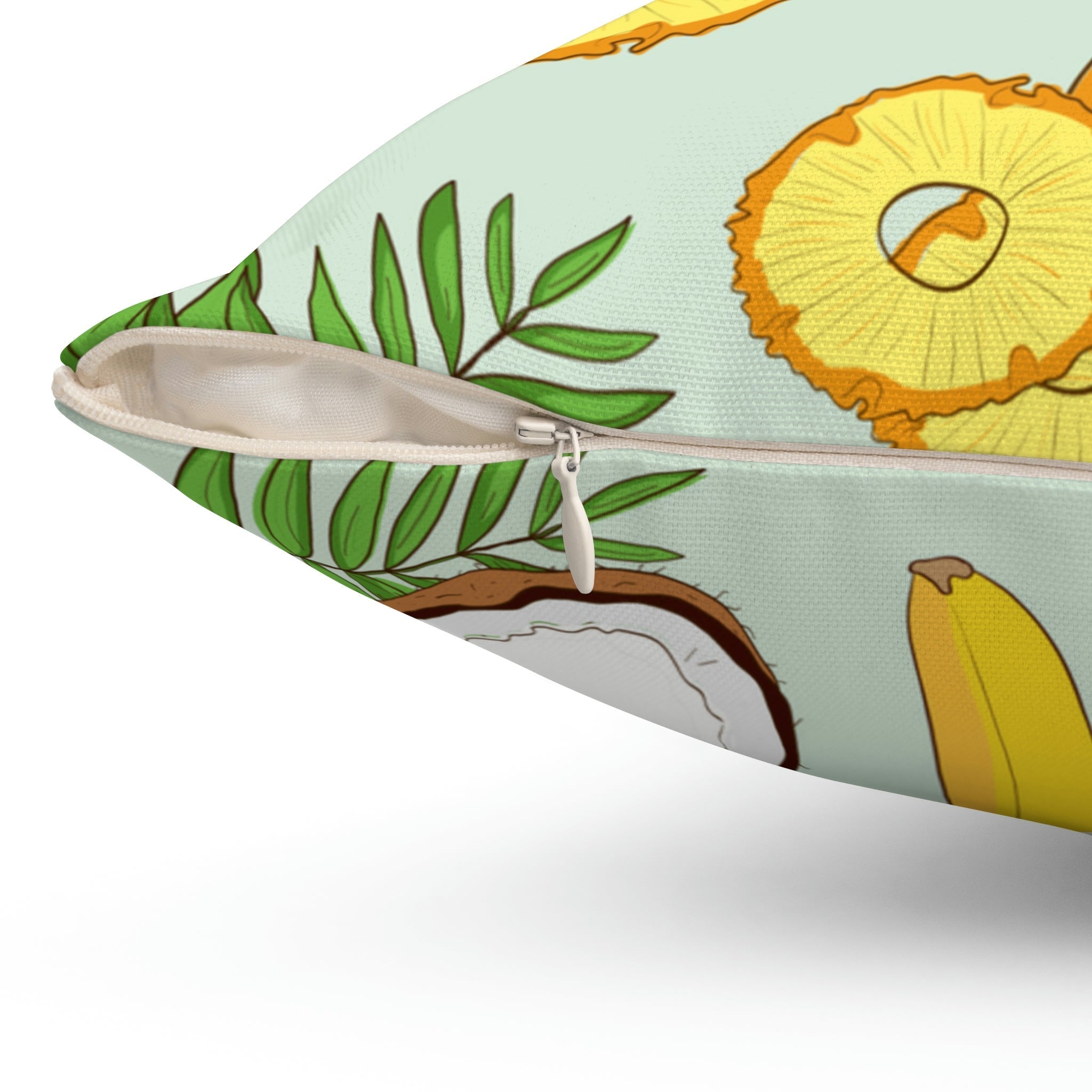 Pina Colada Recipe Square Pillow Home Decor Pink Sweetheart