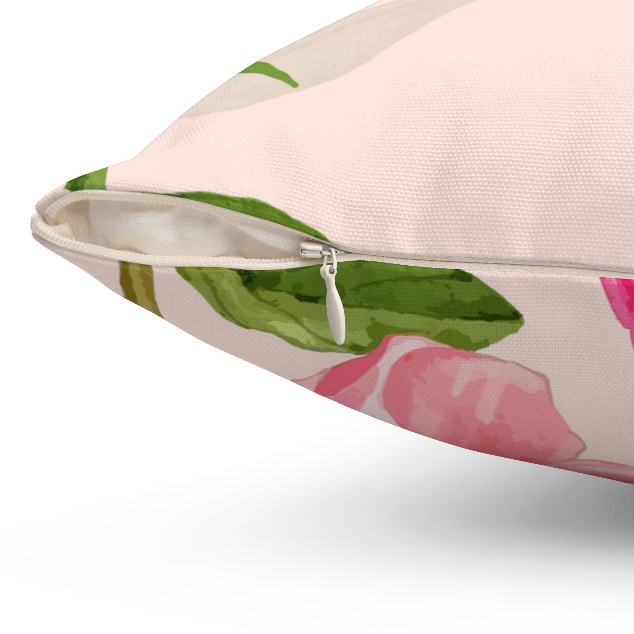 Pink Blooming Peony Square Pillow Home Decor Pink Sweetheart