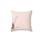 Pink Blooming Peony Square Pillow Home Decor Pink Sweetheart