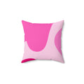 Pink Lava Lamp Square Pillow - Pink Sweetheart