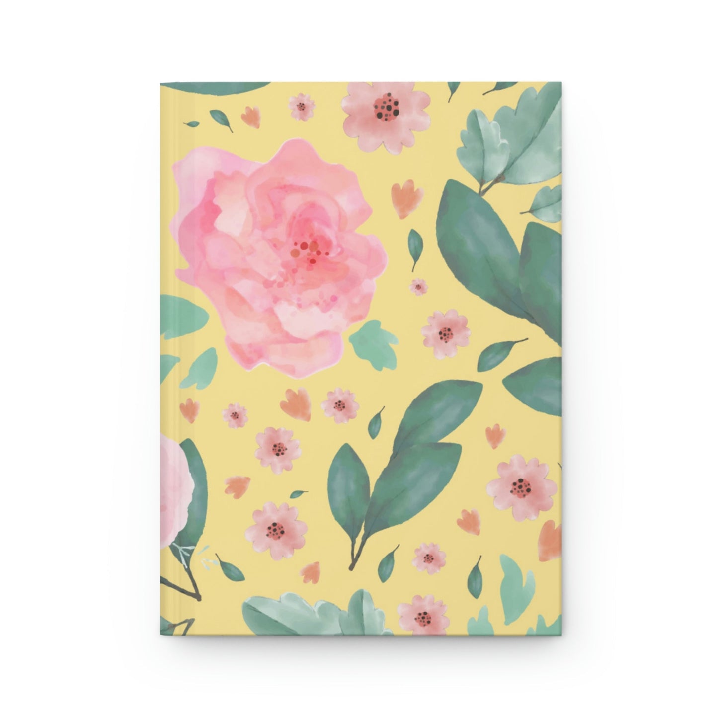 Pink Little Flower Hardcover Matte Journal Paper products Pink Sweetheart