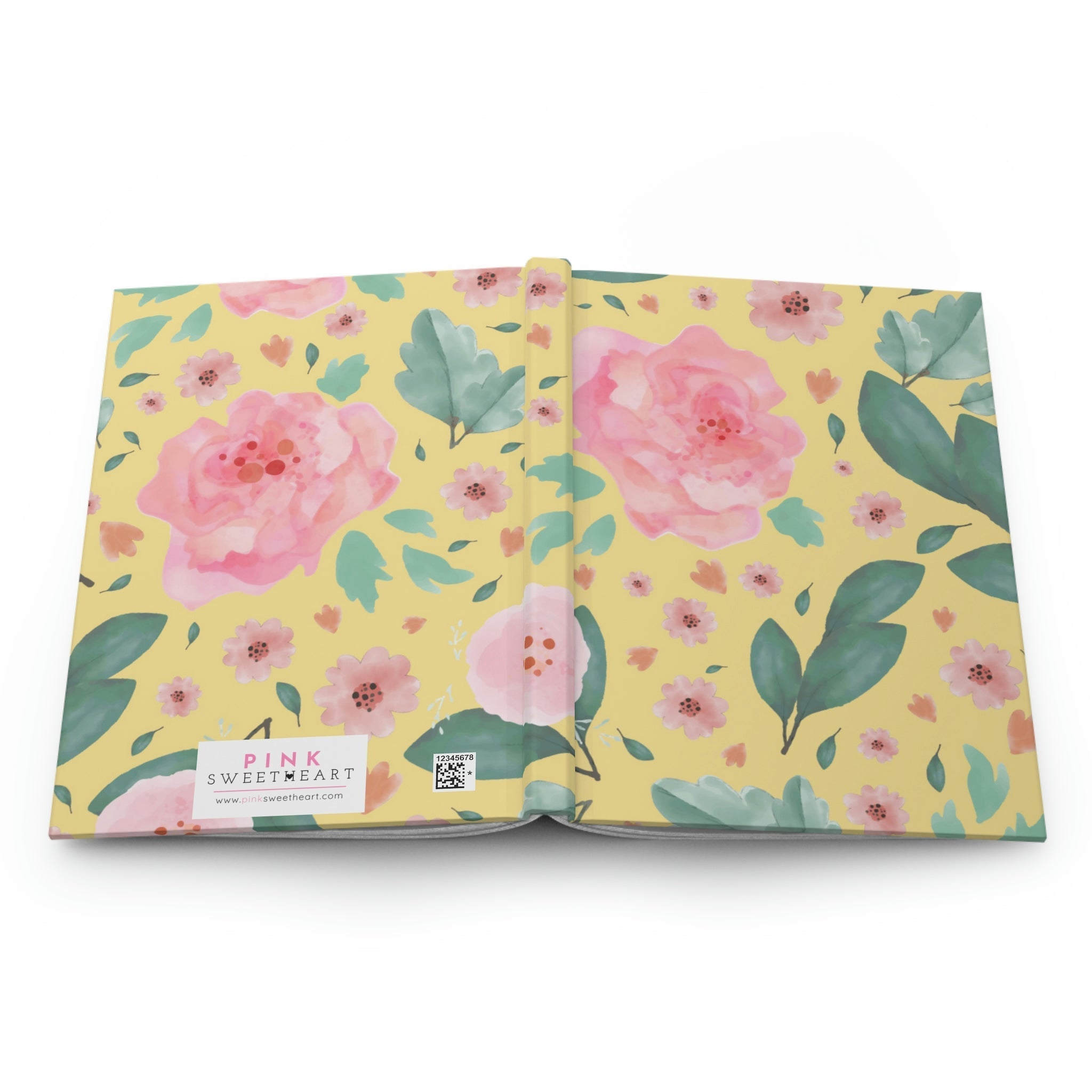 Pink Little Flower Hardcover Matte Journal Paper products Pink Sweetheart