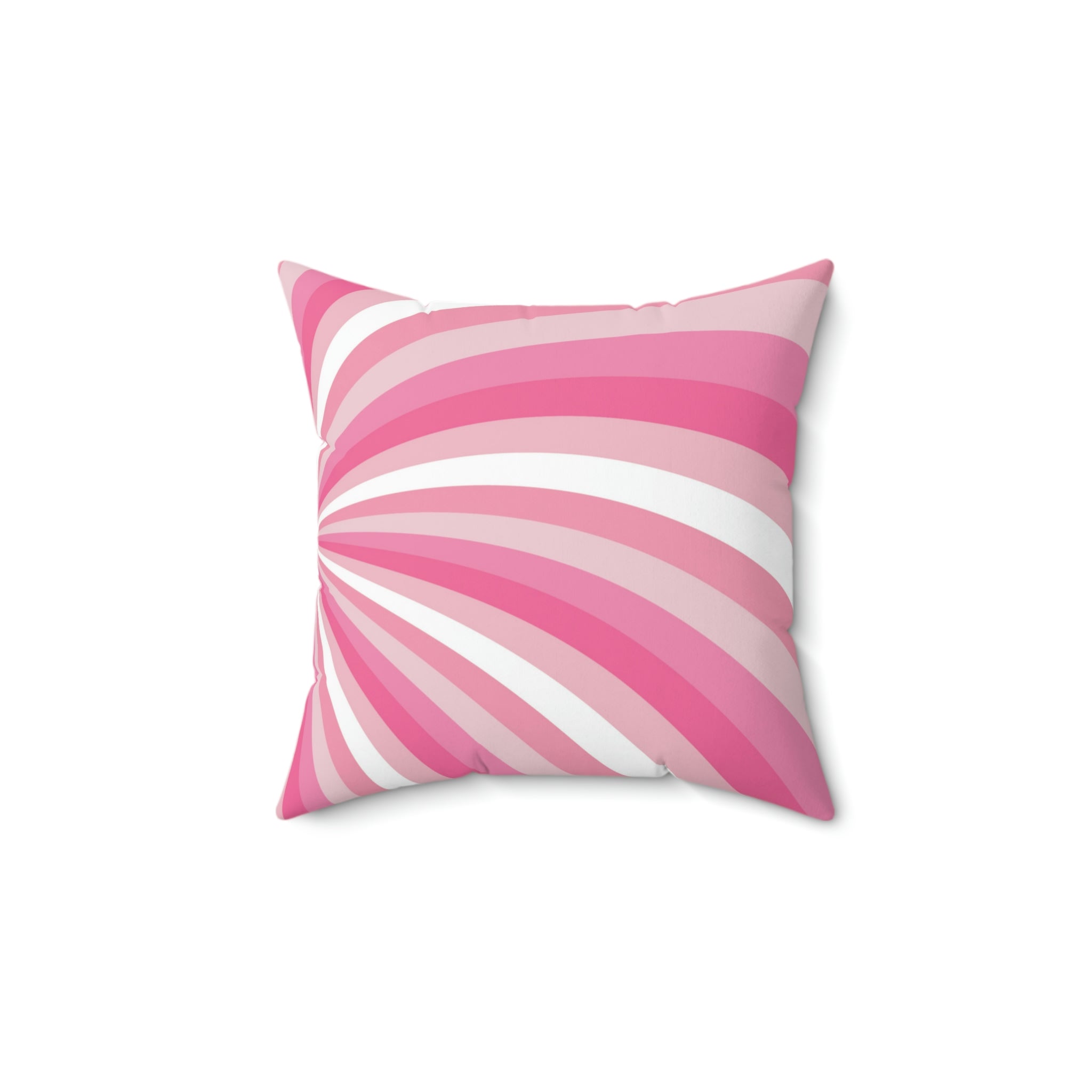 Pink Strawberry Swirl Square Pillow Home Decor Pink Sweetheart