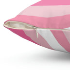 Pink Strawberry Swirl Square Pillow Home Decor Pink Sweetheart