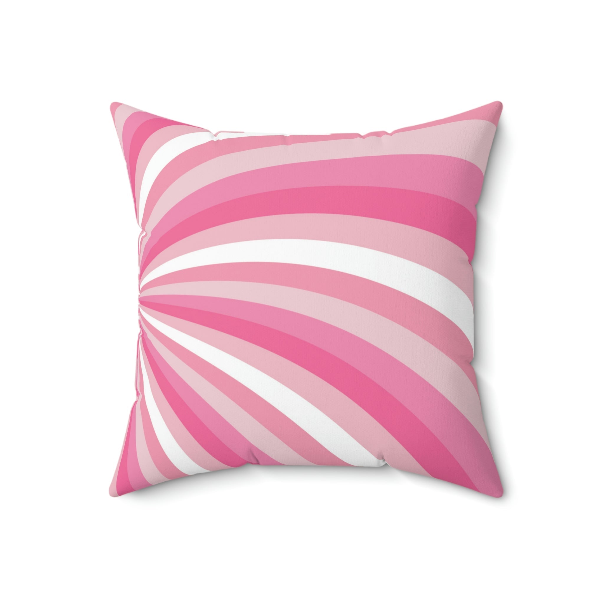Pink Strawberry Swirl Square Pillow Home Decor Pink Sweetheart