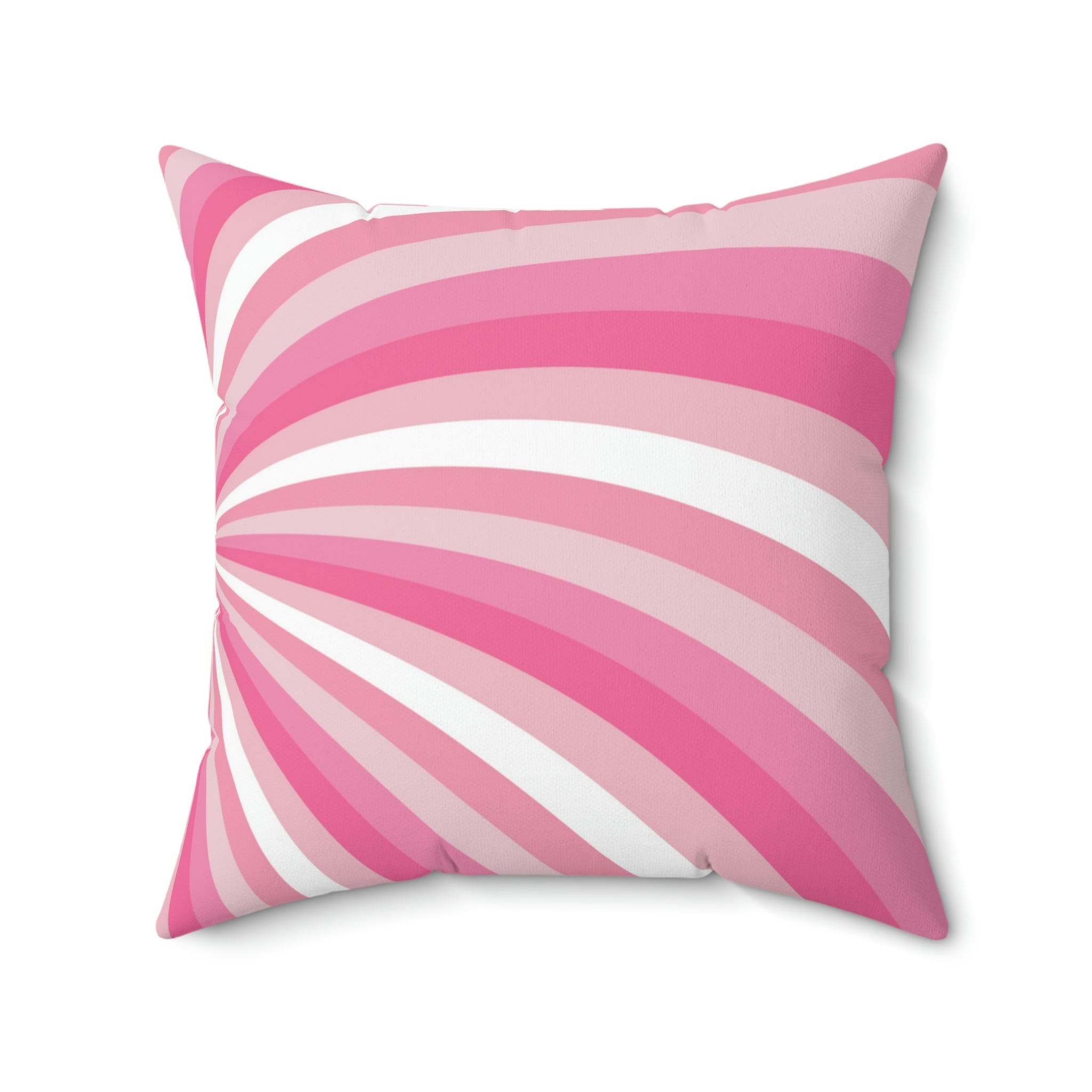 Pink Strawberry Swirl Square Pillow Home Decor Pink Sweetheart