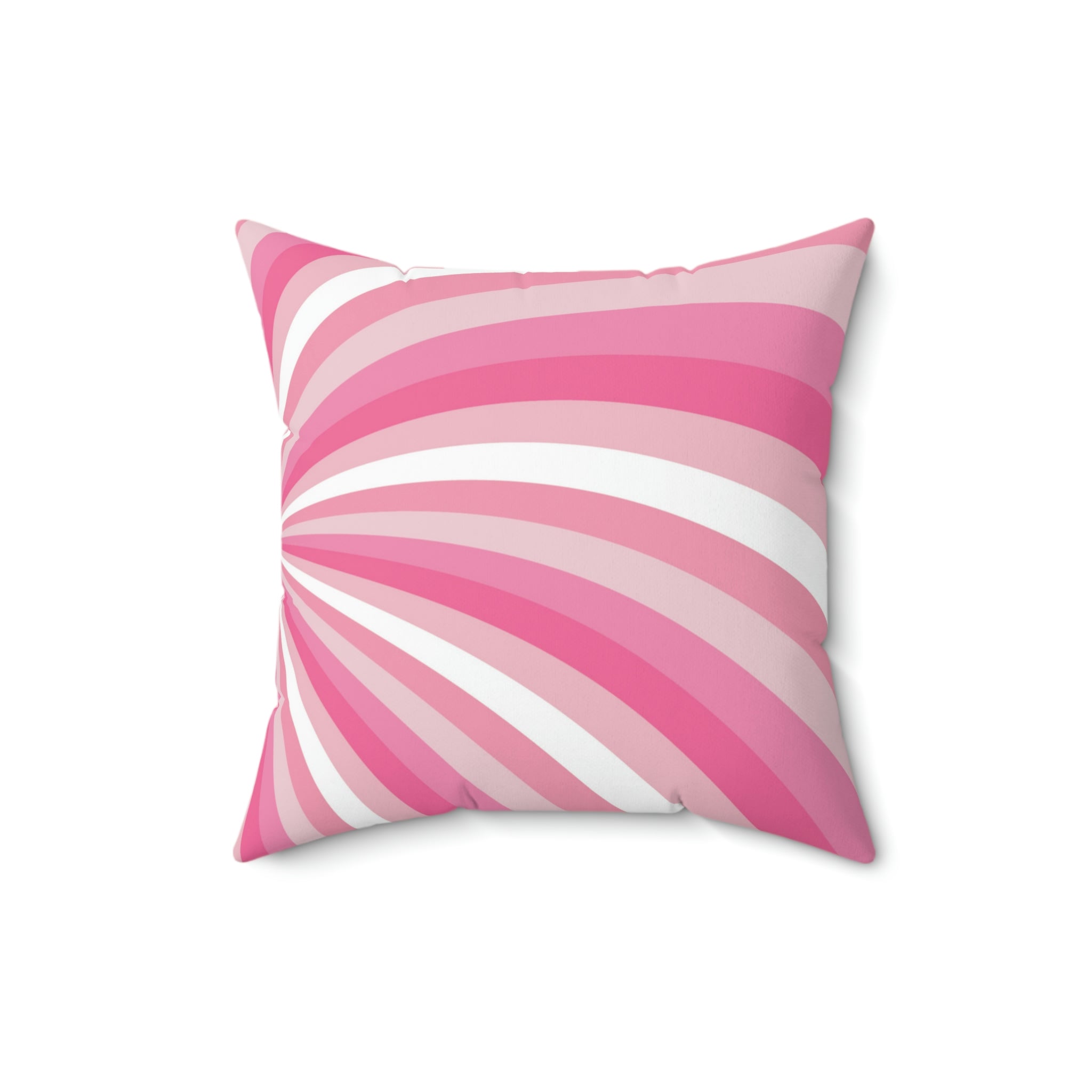 Pink Strawberry Swirl Square Pillow Home Decor Pink Sweetheart