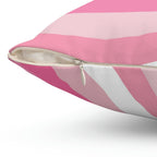 Pink Strawberry Swirl Square Pillow Home Decor Pink Sweetheart