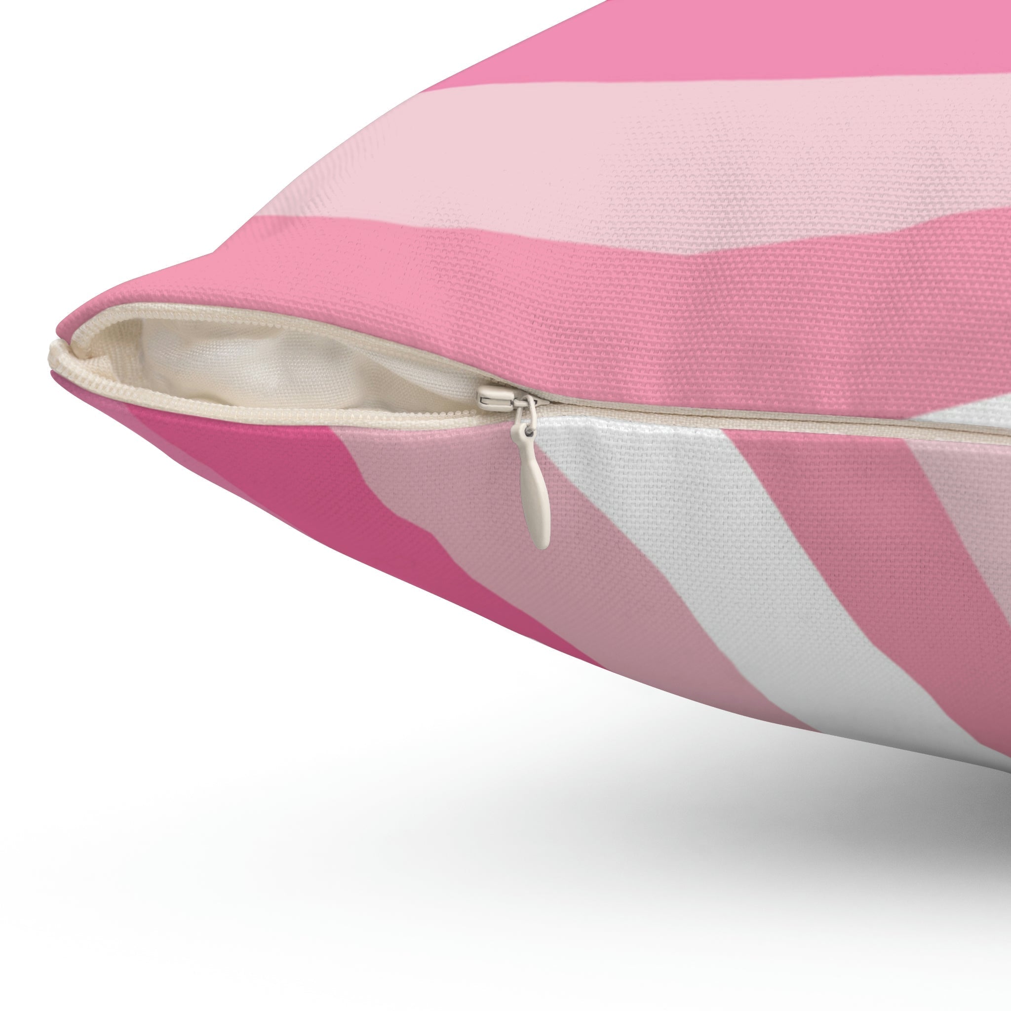 Pink Strawberry Swirl Square Pillow Home Decor Pink Sweetheart