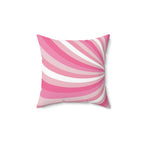 Pink Strawberry Swirl Square Pillow Home Decor Pink Sweetheart