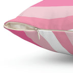 Pink Strawberry Swirl Square Pillow Home Decor Pink Sweetheart