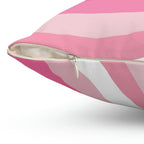 Pink Strawberry Swirl Square Pillow Home Decor Pink Sweetheart