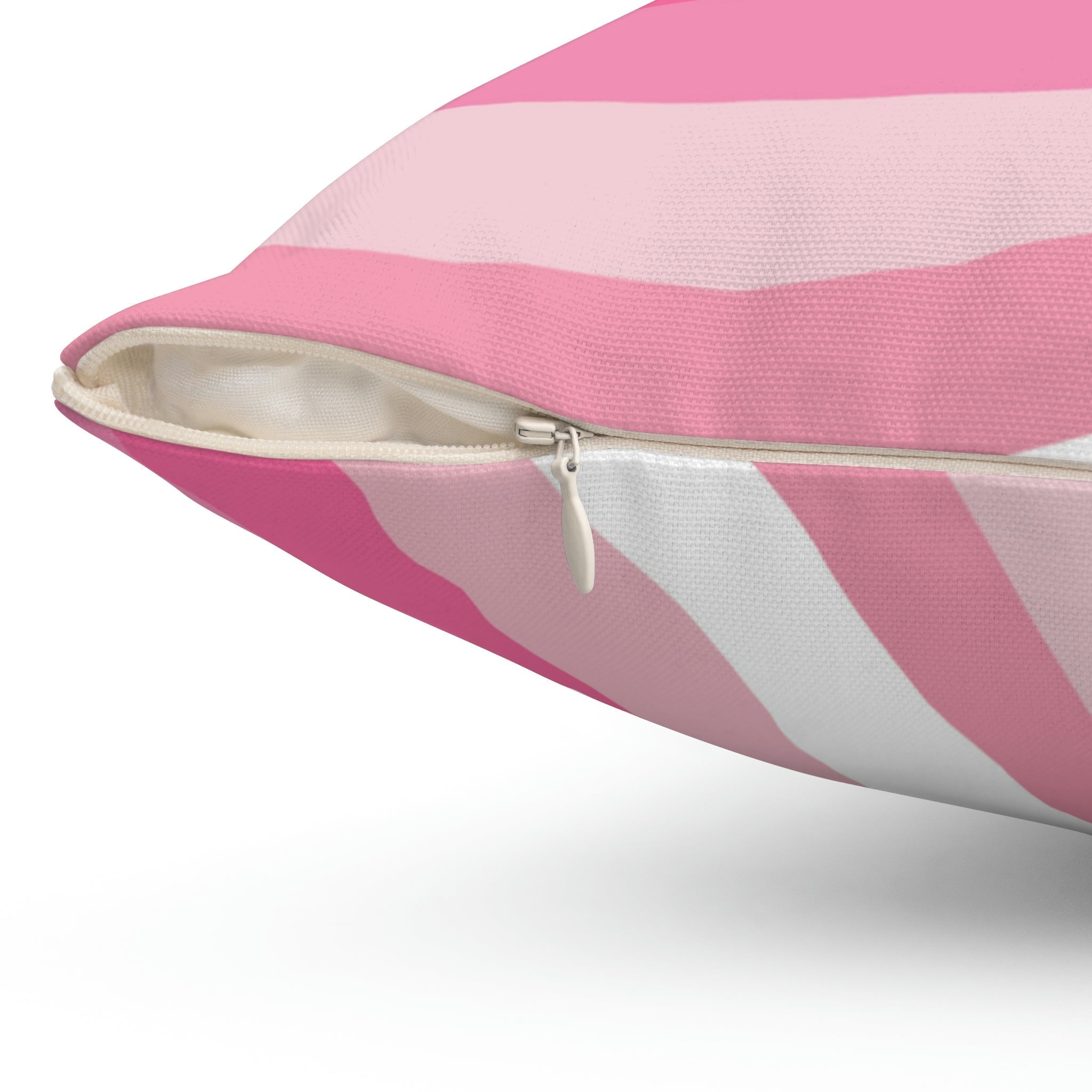 Pink Strawberry Swirl Square Pillow Home Decor Pink Sweetheart