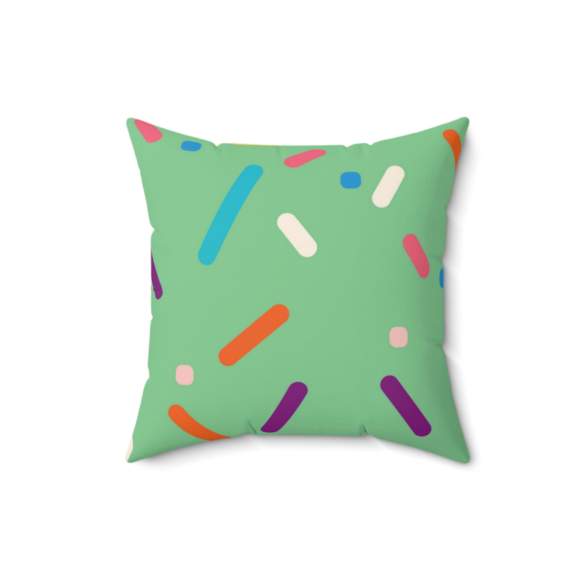 Pistachio Birthday Cake Square Pillow Home Decor Pink Sweetheart