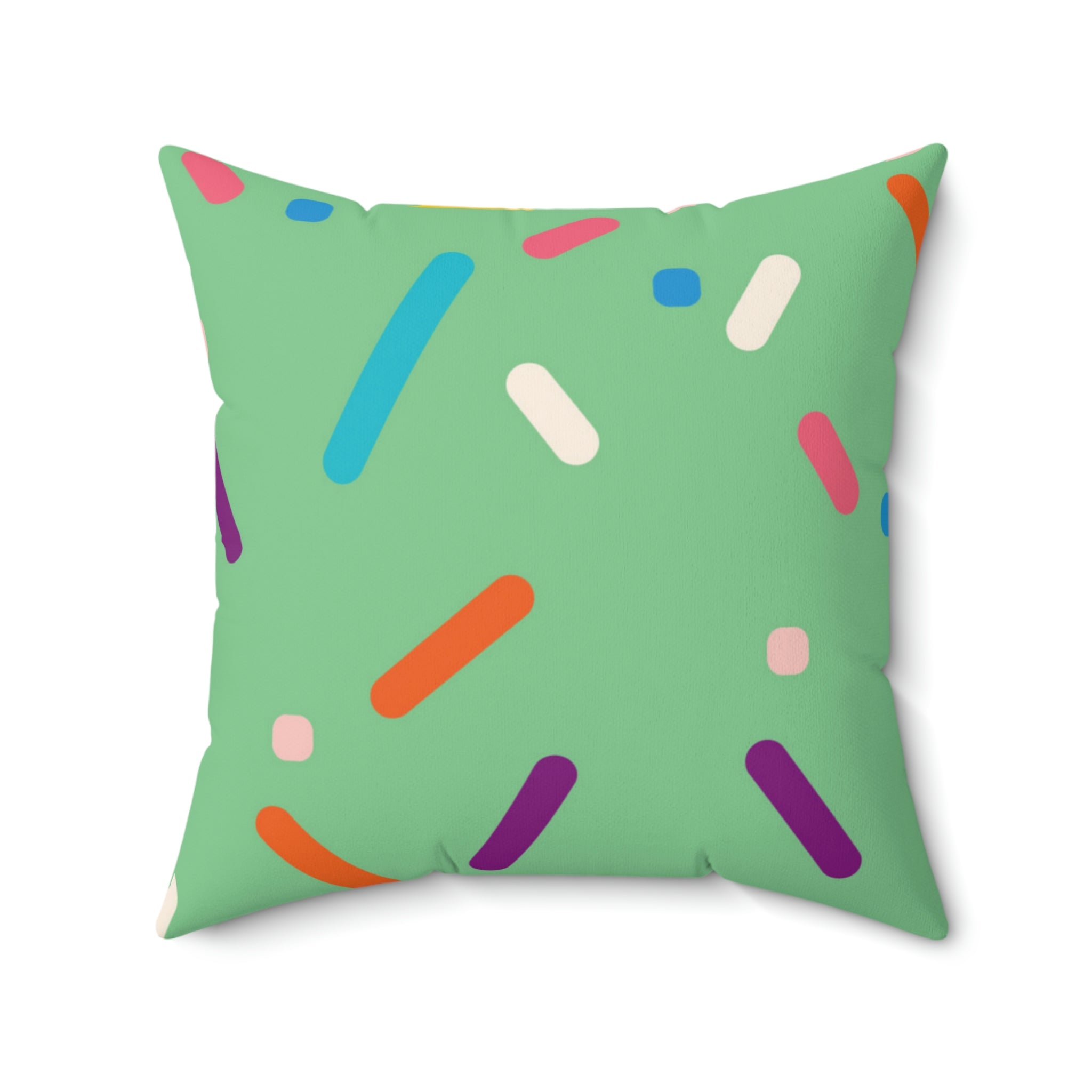 Pistachio Birthday Cake Square Pillow Home Decor Pink Sweetheart