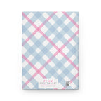Plaid Gingham Hardcover Matte Journal Paper products Pink Sweetheart