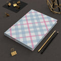 Plaid Gingham Hardcover Matte Journal - Pink Sweetheart