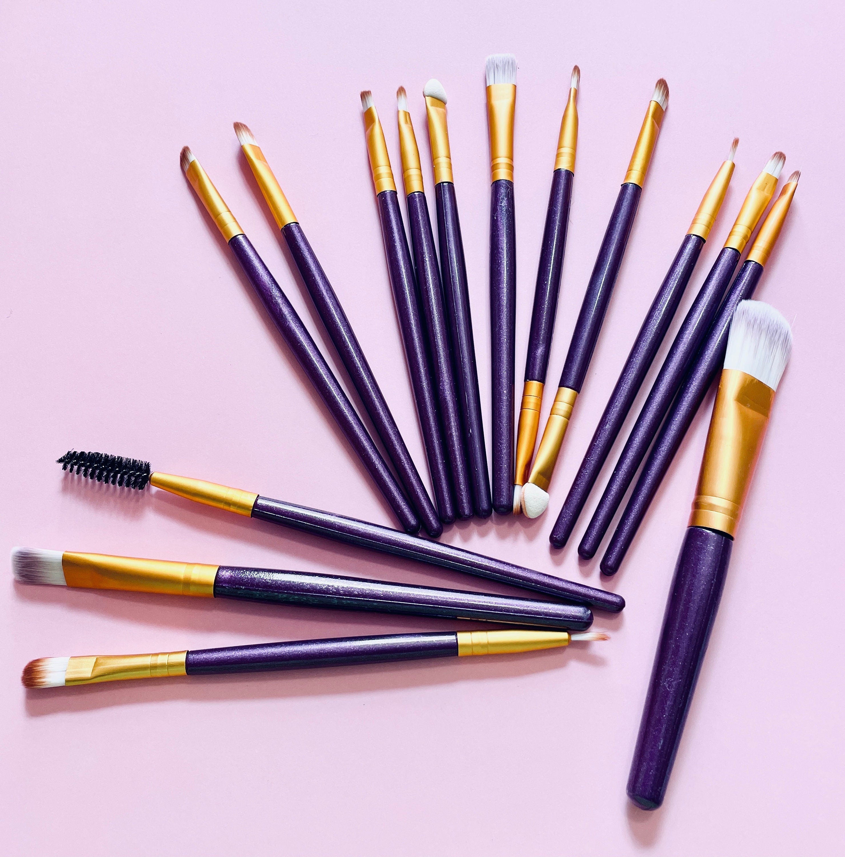 Plain Jane Solid Colored Cosmetic Makeup Brushes Makeup Brushes Pink Sweetheart