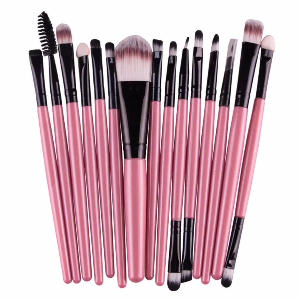 Plain Jane Solid Colored Cosmetic Makeup Brushes Makeup Brushes Pink Sweetheart