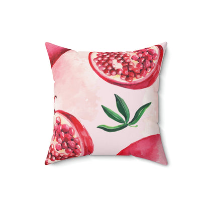 Pomegranate Square Pillow Home Decor Pink Sweetheart