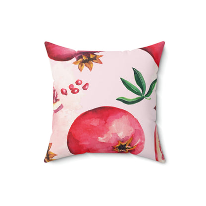 Pomegranate Square Pillow Home Decor Pink Sweetheart