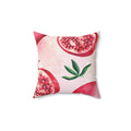Pomegranate Square Pillow - Pink Sweetheart