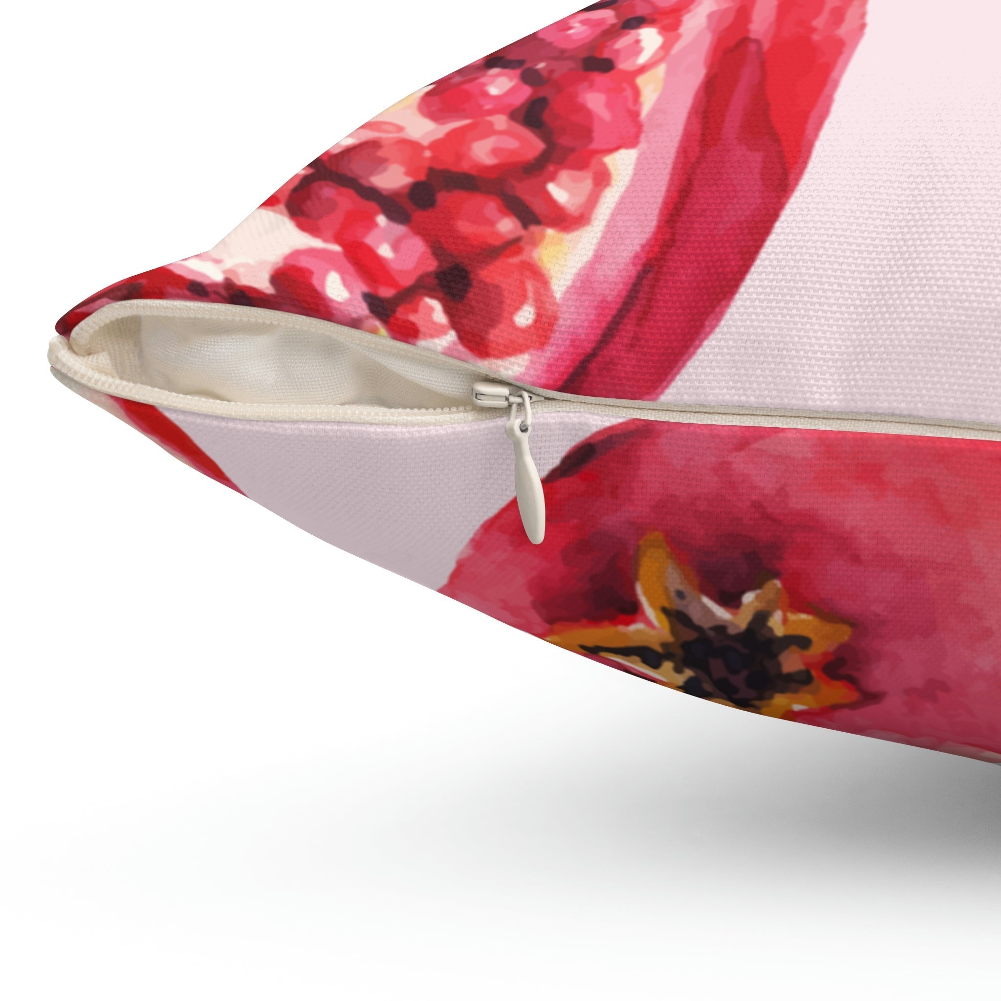 Pomegranate Square Pillow Home Decor Pink Sweetheart