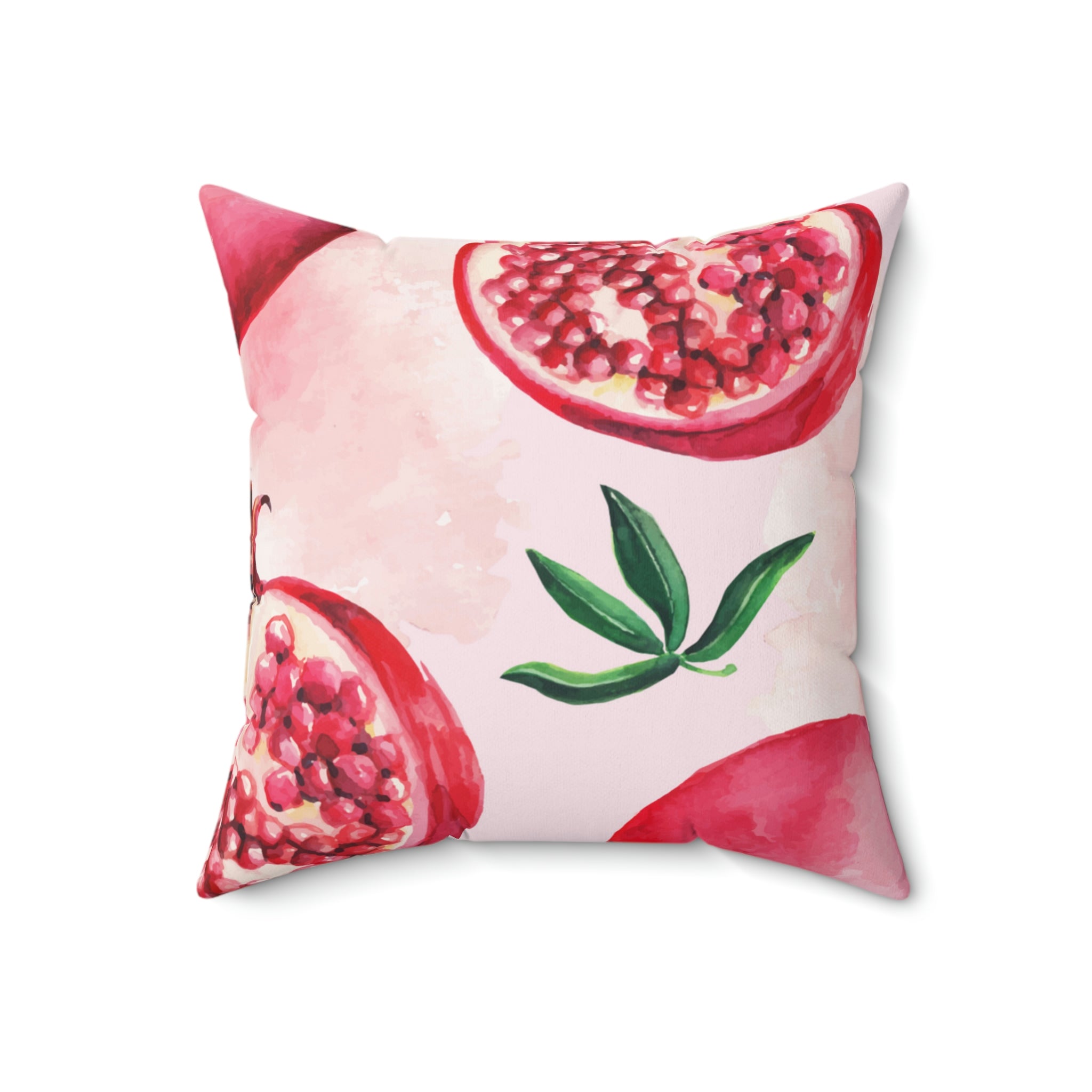 Pomegranate Square Pillow Home Decor Pink Sweetheart