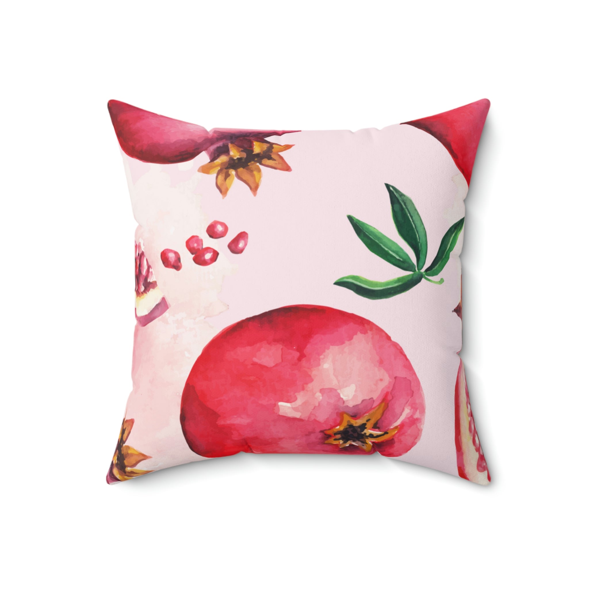 Pomegranate Square Pillow Home Decor Pink Sweetheart