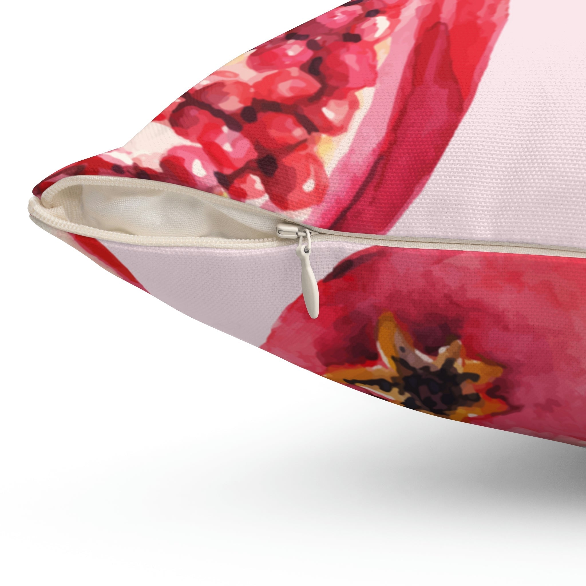 Pomegranate Square Pillow Home Decor Pink Sweetheart