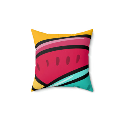 Pop Art Icon Square Pillow Home Decor Pink Sweetheart